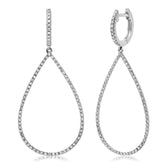 0.52ct 14k White Gold Diamond Earring